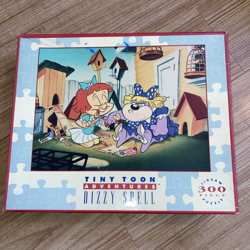 Tiny Toon Adventures Dizzy Spell 300 Piece Jigsaw Puzzle Retro WB Collectible